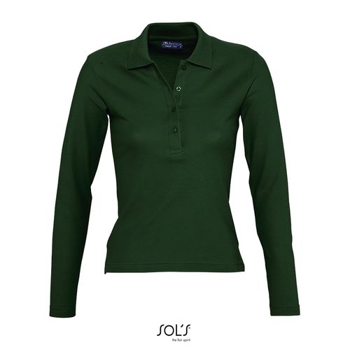 verde golf POLO MANGA LARGA PARA MUJER SOL'S PODIUM