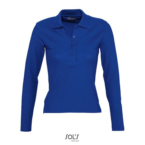 azulón POLO MANGA LARGA PARA MUJER SOL'S PODIUM