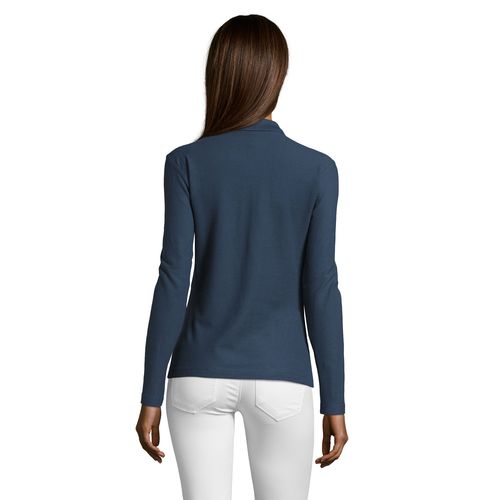 azul denim POLO MANGA LARGA PARA MUJER SOL'S PODIUM