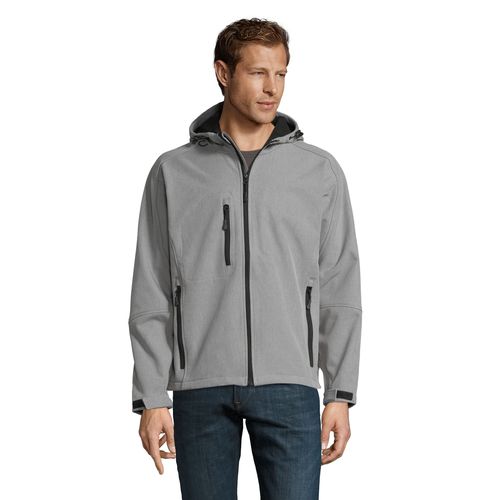 gris chiné SOFTSHELL CON CAPUCHA PARA HOMBRE SOL'S REPLAY MEN