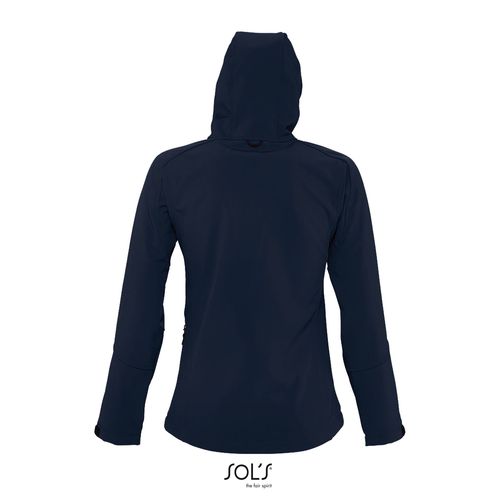 marina francesa SOFTSHELL CON CAPUCHA PARA MUJER SOL'S REPLAY WOMEN