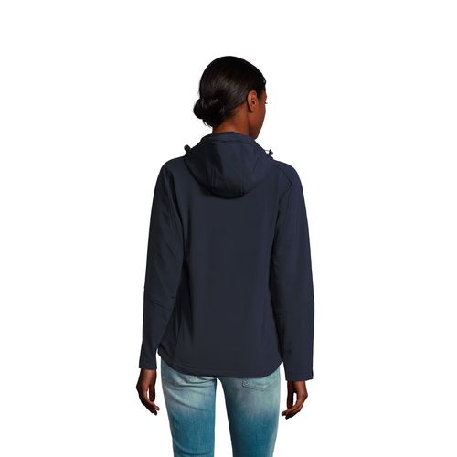 marina francesa SOFTSHELL CON CAPUCHA PARA MUJER SOL'S REPLAY WOMEN