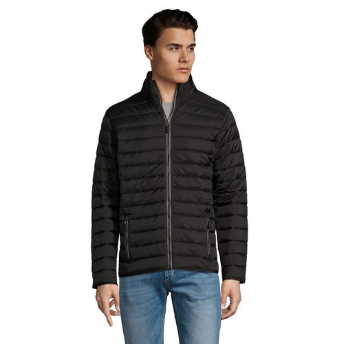 black CHAQUETA DE HOMBRE ACOLCHADA LIGERA SOL'S RIDE MEN