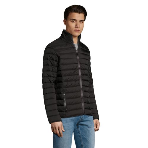 black CHAQUETA DE HOMBRE ACOLCHADA LIGERA SOL'S RIDE MEN