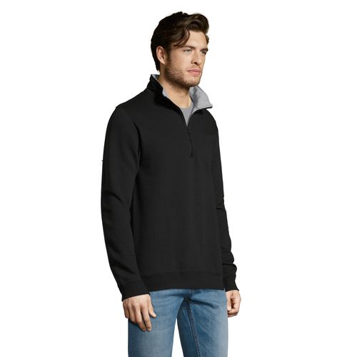 black SUDADERA CON CREMALLERA 1/4 SOL'S SCOTT