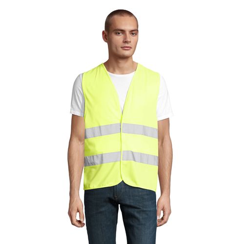 amarillo fluo CHALECO DE SEGURIDAD UNISEX SOL'S SECURE PRO