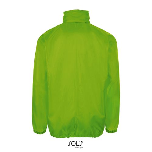 verde lima CORTAVIENTO UNISEX REPELENTE AL AGUA SOL'S SHIFT