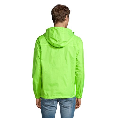 verde lima fluorescente/azulón CORTAVIENTOS UNISEX FORRADO SOL'S SKATE