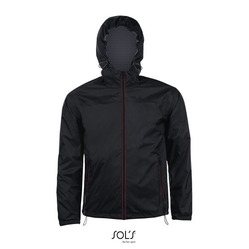 negro/gris oscuro CORTAVIENTOS UNISEX FORRADO SOL'S SKATE