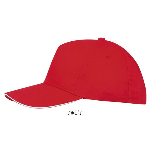 rojo/blanco GORRA 5 PANELES SOL'S SUNNY