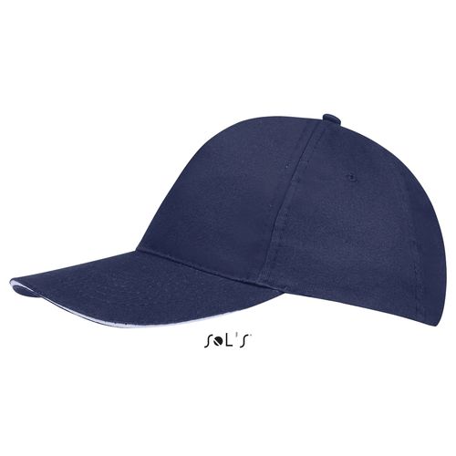 marina francesa/blanco GORRA 5 PANELES SOL'S SUNNY