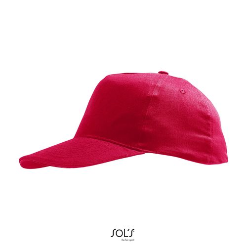 red GORRA 5 PANELES PARA NIÑOS SOL'S SUNNY KIDS