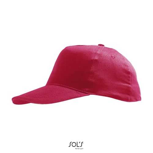 red GORRA 5 PANELES PARA NIÑOS SOL'S SUNNY KIDS