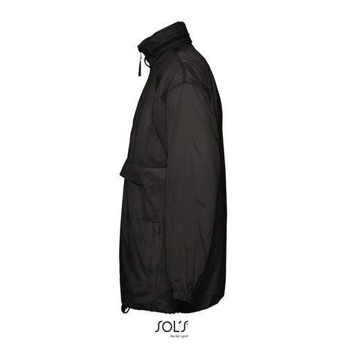 black CORTAVIENTO UNISEX REPELENTE AL AGUA SOL'S SURF