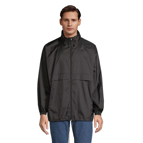 black CORTAVIENTO UNISEX REPELENTE AL AGUA SOL'S SURF