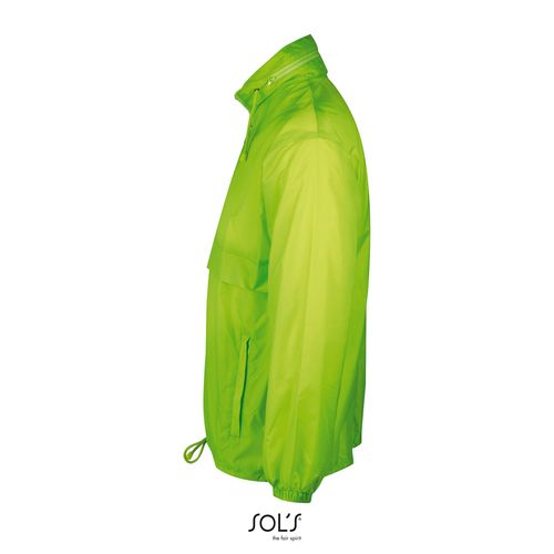 verde lima fluorescente CORTAVIENTO UNISEX REPELENTE AL AGUA SOL'S SURF