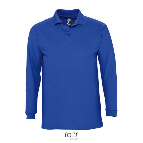 azulón POLO MANGA LARGA PARA HOMBRE SOL'S WINTER II