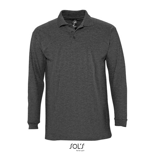 antracita chiné POLO MANGA LARGA PARA HOMBRE SOL'S WINTER II