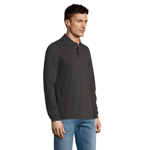antracita chiné POLO MANGA LARGA PARA HOMBRE SOL'S WINTER II