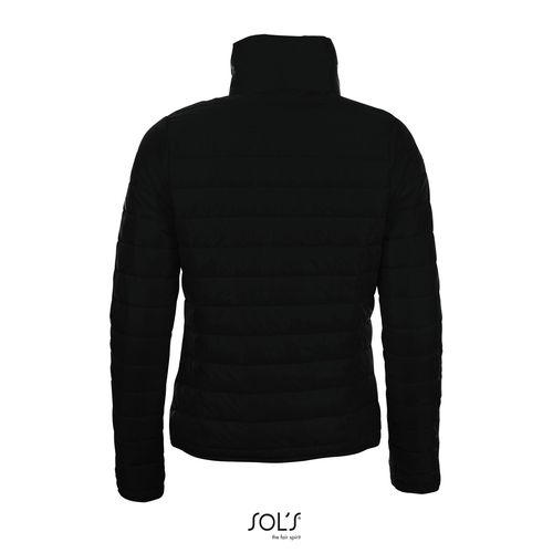 black CHAQUETA MUJER ACOLCHADA LIGERA SOL'S RIDE WOMEN