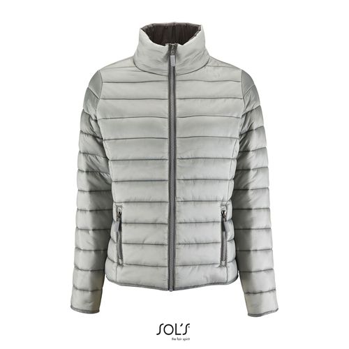 gris metálico CHAQUETA MUJER ACOLCHADA LIGERA SOL'S RIDE WOMEN