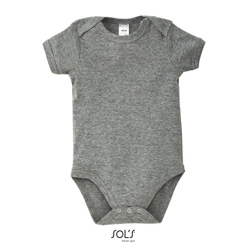 gris chiné BODY BEBÉ SOL'S BAMBINO