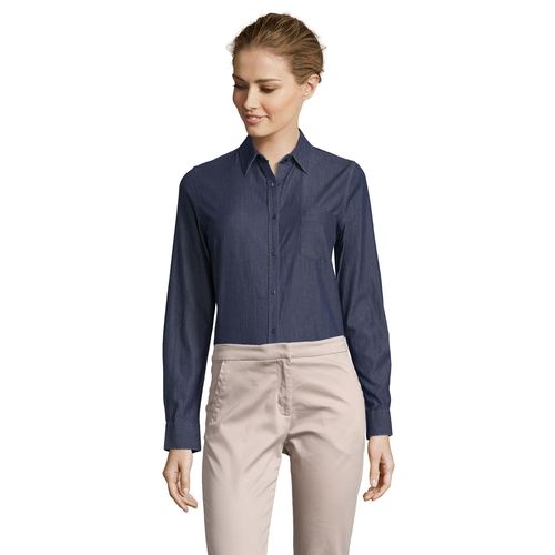 CHEMISE FEMME EN DENIM SOL'S BARRY WOMEN