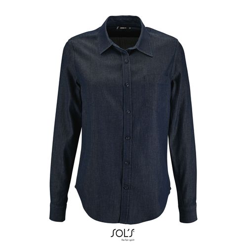 CHEMISE FEMME EN DENIM SOL'S BARRY WOMEN