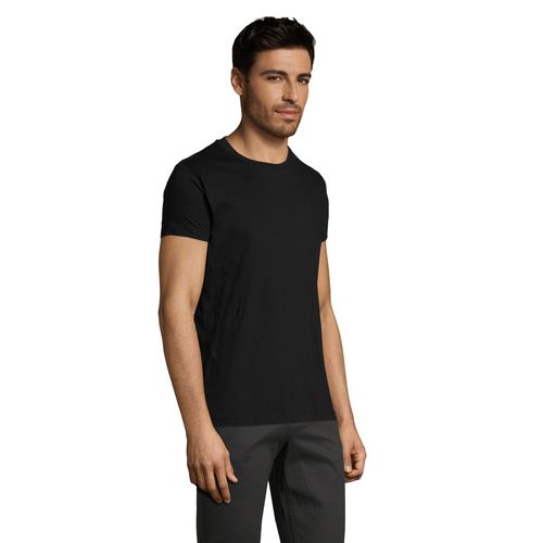 negro produndo CAMISETA AJUSTADA DE CUELLO REDONDO PARA HOMBRE SOL'S Imperial FIT
