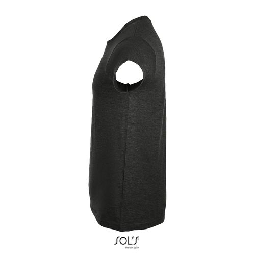 antracita chiné CAMISETA AJUSTADA DE CUELLO REDONDO PARA HOMBRE SOL'S Imperial FIT