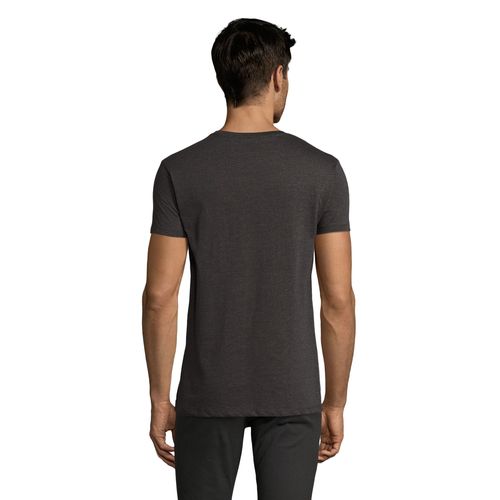antracita chiné CAMISETA AJUSTADA DE CUELLO REDONDO PARA HOMBRE SOL'S Imperial FIT