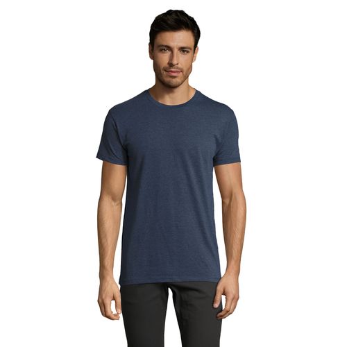 azul denim chiné CAMISETA AJUSTADA DE CUELLO REDONDO PARA HOMBRE SOL'S Imperial FIT