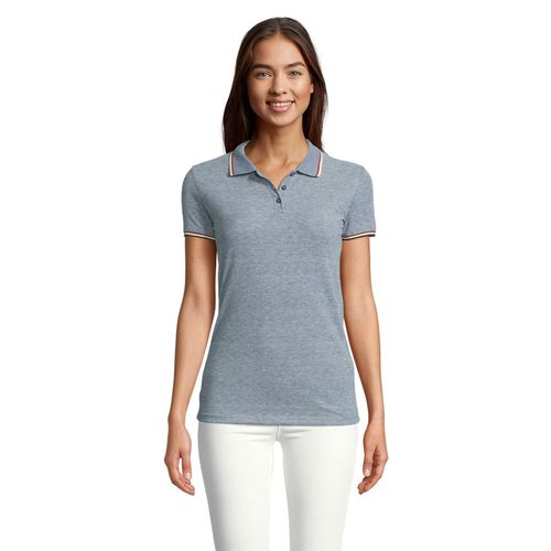 POLO CHINÉ FEMME PERSONNALISÉ SOL'S PANAME WOMEN