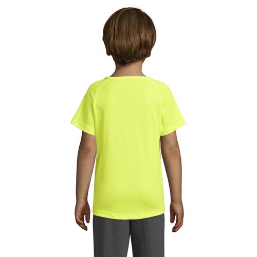 amarillo fluo CAMISETA MANGAS RAGLÁN PARA NIÑOS SOL'S SPORTY KIDS