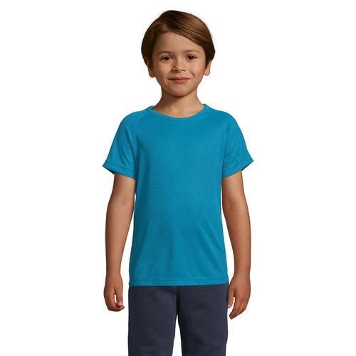 azul aqua CAMISETA MANGAS RAGLÁN PARA NIÑOS SOL'S SPORTY KIDS