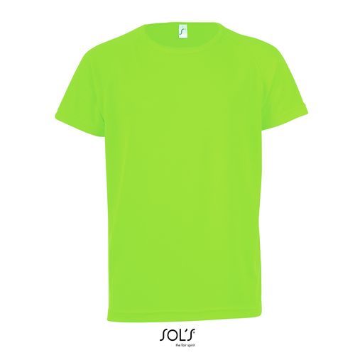verde fluo CAMISETA MANGAS RAGLÁN PARA NIÑOS SOL'S SPORTY KIDS