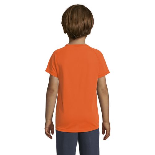 naranja neón CAMISETA MANGAS RAGLÁN PARA NIÑOS SOL'S SPORTY KIDS