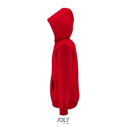red SUDADERA CON CREMALLERA Y CAPUCHA SOL'S STONE KIDS