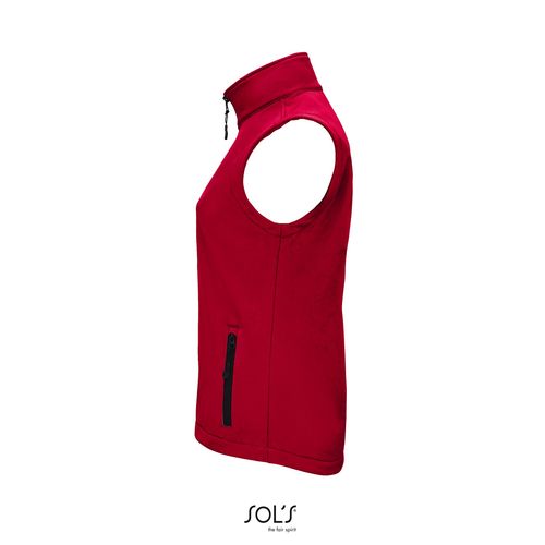 rojo pimiento CHALECO SOFTSHELL PARA MUJER SOL'S RACE BW WOMEN