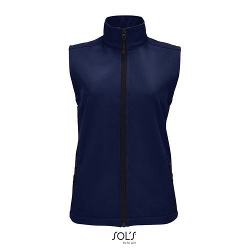 marina francesa CHALECO SOFTSHELL PARA MUJER SOL'S RACE BW WOMEN