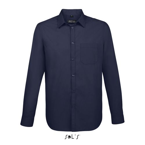 CHEMISE HOMME POPELINE MANCHES LONGUES SOL'S BALTIMORE FIT
