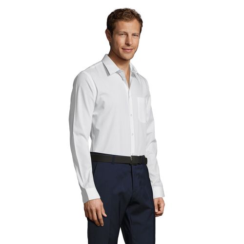 CHEMISE HOMME POPELINE MANCHES LONGUES SOL'S BALTIMORE FIT