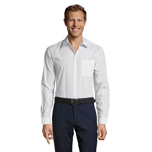 CHEMISE HOMME POPELINE MANCHES LONGUES SOL'S BALTIMORE FIT