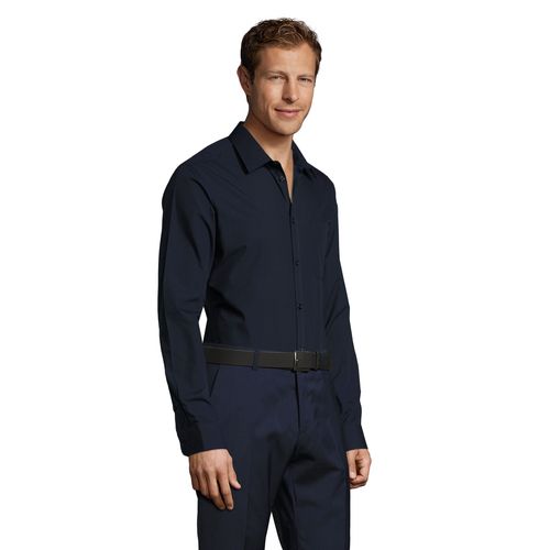CHEMISE HOMME POPELINE MANCHES LONGUES SOL'S BALTIMORE FIT
