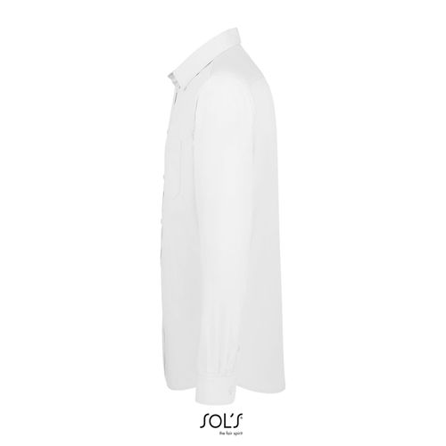 white CAMISA DE POPELINA DE MANGA LARGA PARA HOMBRE SOL'S BALTIMORE FIT