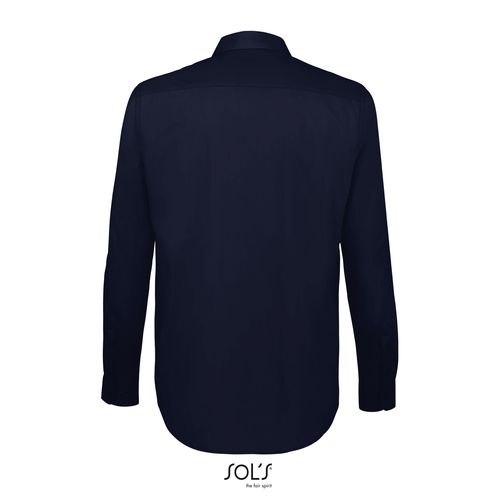 azul oscuro CAMISA DE POPELINA DE MANGA LARGA PARA HOMBRE SOL'S BALTIMORE FIT