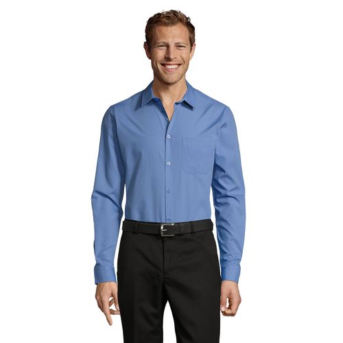 CHEMISE HOMME POPELINE MANCHES LONGUES SOL'S BALTIMORE FIT
