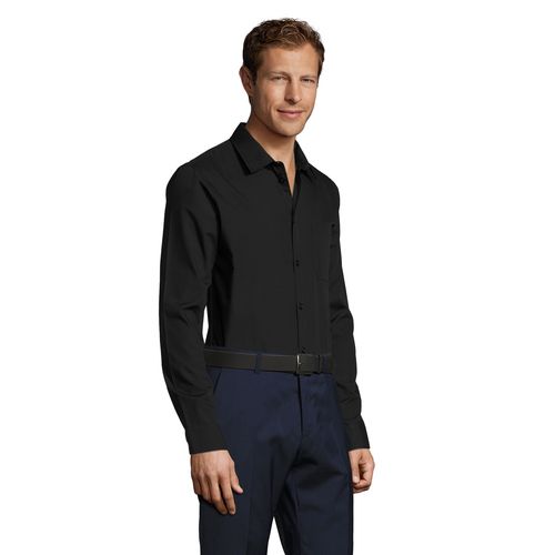 CHEMISE HOMME POPELINE MANCHES LONGUES SOL'S BALTIMORE FIT - 5