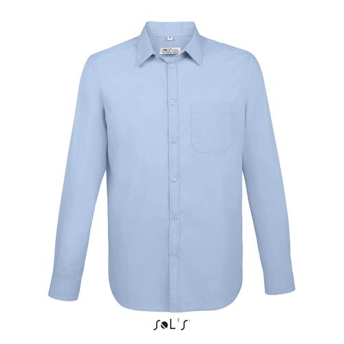 CHEMISE HOMME POPELINE MANCHES LONGUES SOL'S BALTIMORE FIT