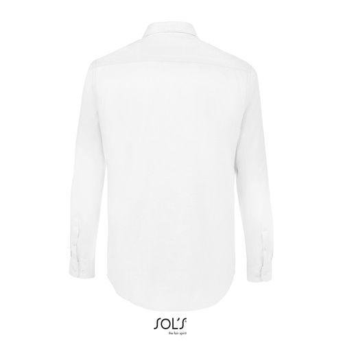 white CAMISA DE OXFORD DE MANGA LARGA PARA HOMBRE SOL'S BOSTON FIT